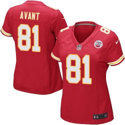 Cheap Jason Avant Chiefs Women Jersey From China Red Game #81