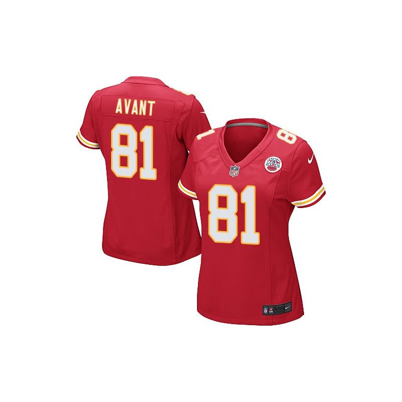 Cheap Jason Avant Chiefs Women Jersey From China Red Game #81