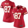 Cheap Travis Kelce Chiefs Women Jersey From China Red Game #87