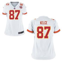 Cheap Travis Kelce Chiefs Women Jersey From China White Game #87