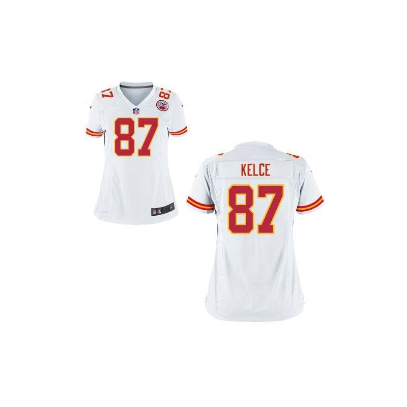 Cheap Travis Kelce Chiefs Women Jersey From China White Game #87