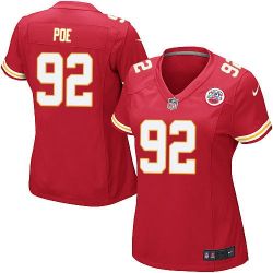 Cheap Dontari Poe Chiefs Women Jersey From China Red Game #92