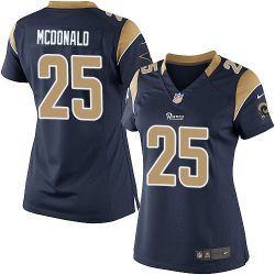 Cheap TJ McDonald Rams Women Jersey From China Blue Game #25