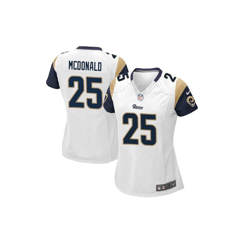 Cheap TJ McDonald Rams Women Jersey From China White Game #25