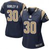 Cheap Todd Gurley II Rams Women Jersey From China Blue Game #30