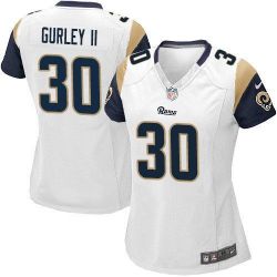 Cheap Todd Gurley II Rams Women Jersey From China White Game #30