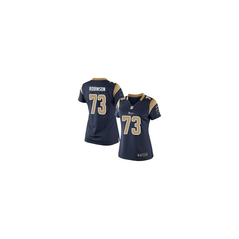 Cheap Greg Robinson Rams Women Jersey From China Blue Game #73