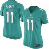 Cheap DeVante Parker Dolphins Women Jersey From China Green Game #11