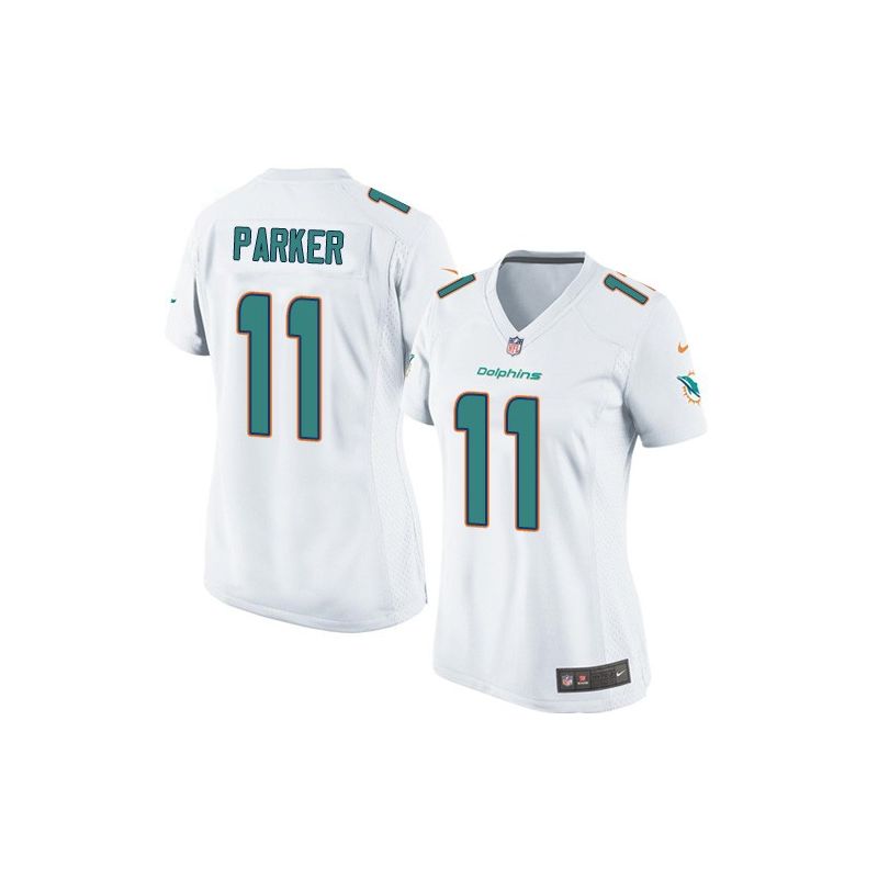 Cheap DeVante Parker Dolphins Women Jersey From China White Game #11