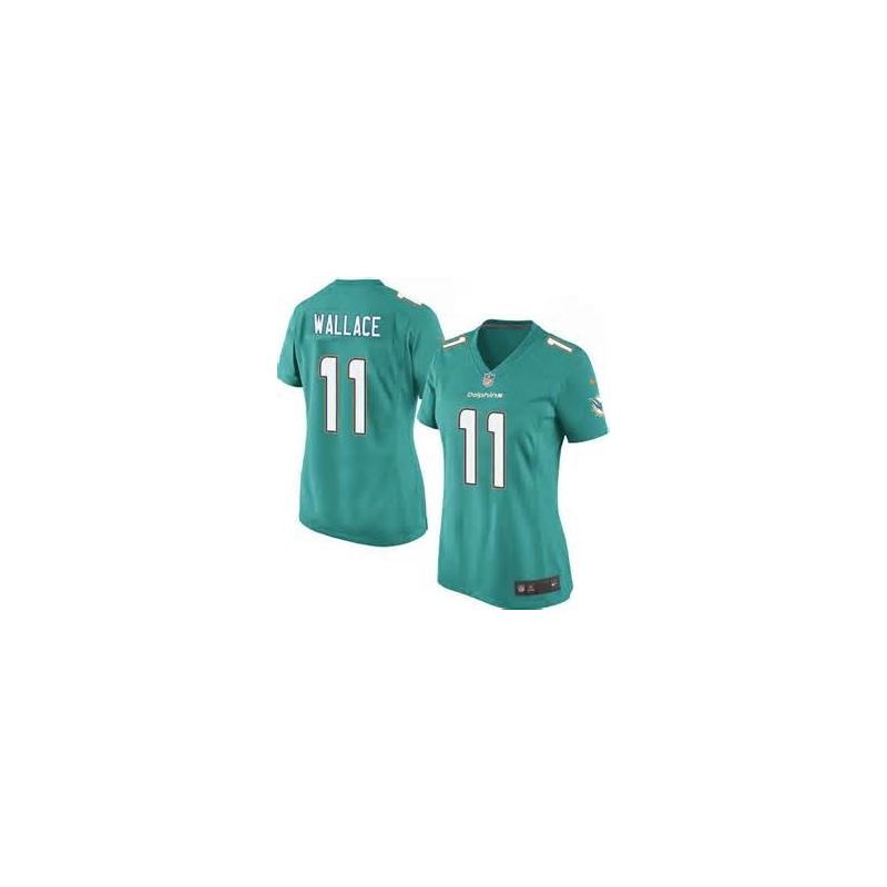 Cheap Mike Wallace Dolphins Women Jersey From China Green-NEW Game #11