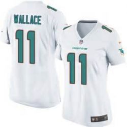 Cheap Mike Wallace Dolphins Women Jersey From China new-White Game #11