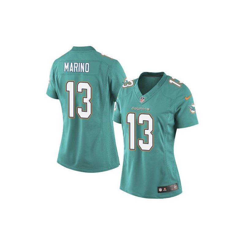 Cheap Dan Marino Dolphins Women Jersey From China Green-NEW Game #13