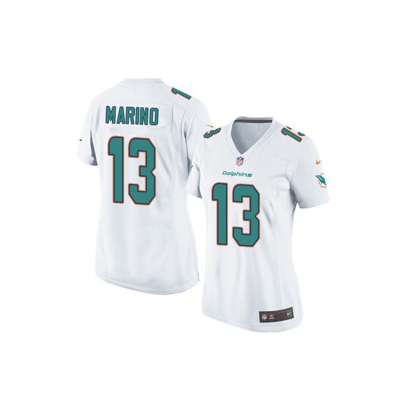 Cheap Dan Marino Dolphins Women Jersey From China White Game #13