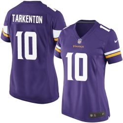 Cheap Fran Tarkenton Vikings Women Jersey From China Purple Game #10
