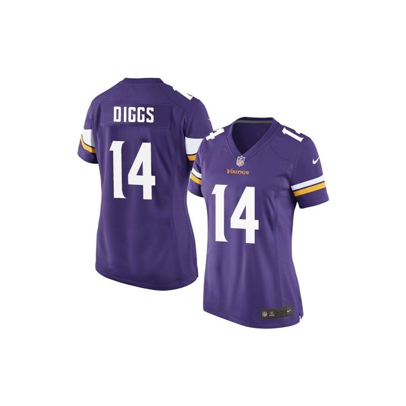 Cheap Stefon Diggs Vikings Women Jersey From China Purple Game #14