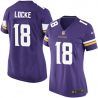 Cheap Jeff Locke Vikings Women Jersey From China Purple Game #18