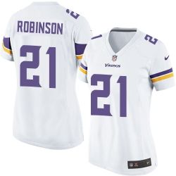 Cheap Josh Robinson Vikings Women Jersey From China White Game #21