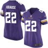 Cheap Paul Krause Vikings Women Jersey From China Purple Game #22