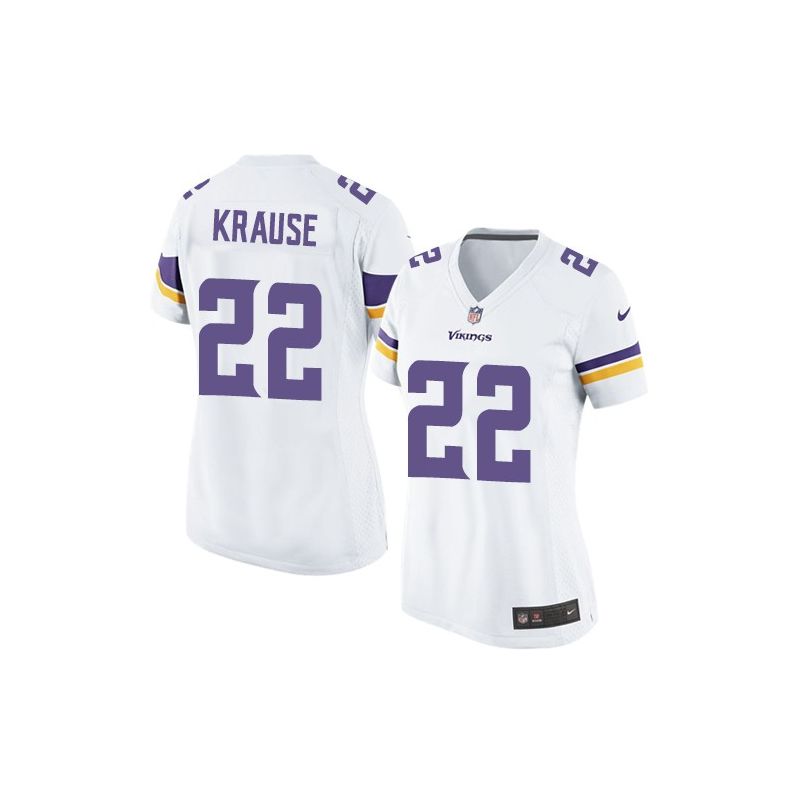 Cheap Paul Krause Vikings Women Jersey From China White Game #22