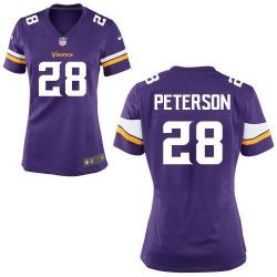 Cheap Adrian Peterson Vikings Women Jersey From China new-Purple Game #28