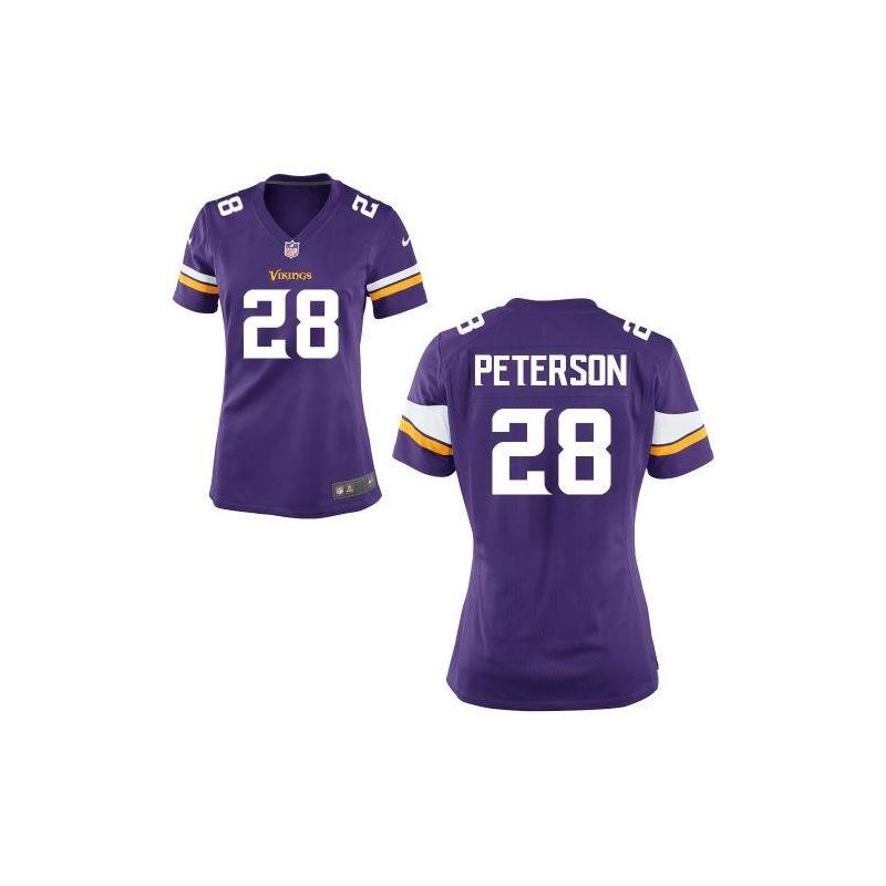 Cheap Adrian Peterson Vikings Women Jersey From China new-Purple Game #28