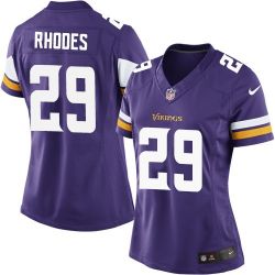 Cheap Xavier Rhodes Vikings Women Jersey From China Purple Game #29