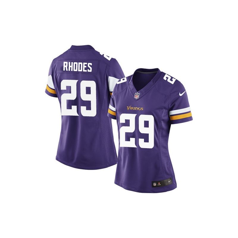 Cheap Xavier Rhodes Vikings Women Jersey From China Purple Game #29