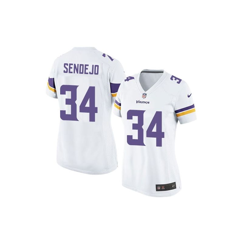 Cheap Andrew Sendejo Vikings Women Jersey From China White Game #34