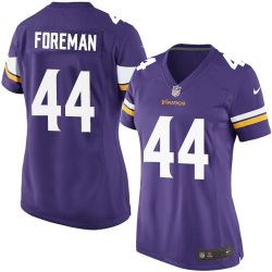 Cheap Chuck Foreman Vikings Women Jersey From China Purple Game #44