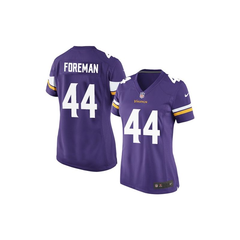 Cheap Chuck Foreman Vikings Women Jersey From China Purple Game #44