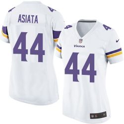 Cheap Matt Asiata Vikings Women Jersey From China White Game #44