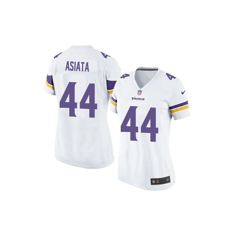 Cheap Matt Asiata Vikings Women Jersey From China White Game #44