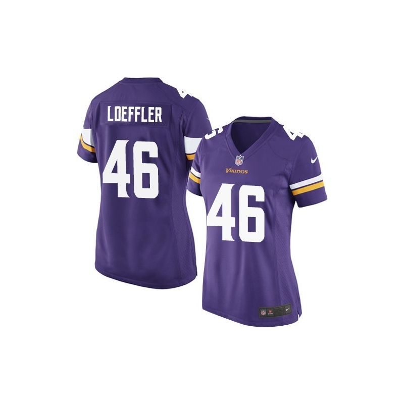 Cheap Cullen Loeffler Vikings Women Jersey From China Purple Game #46