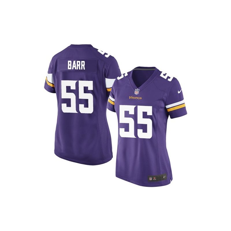 Cheap Anthony Barr Vikings Women Jersey From China Purple Game #55