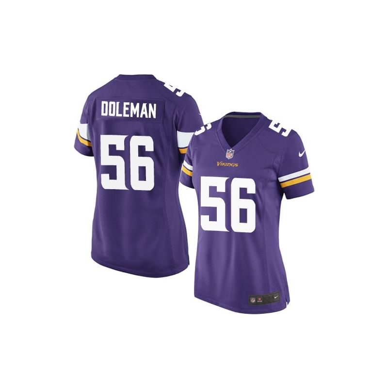 Cheap Chris Doleman Vikings Women Jersey From China Purple Game #56