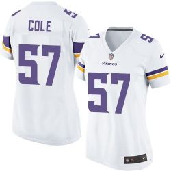 Cheap Audie Cole Vikings Women Jersey From China White Game #57