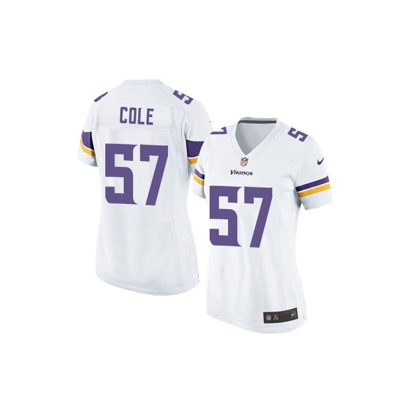 Cheap Audie Cole Vikings Women Jersey From China White Game #57