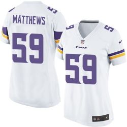 Cheap Casey Matthews Vikings Women Jersey From China White Game #59