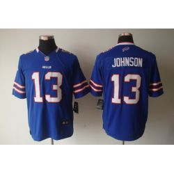 Cheap Steve Johnson Bills Jersey #13 Blue From China Limited