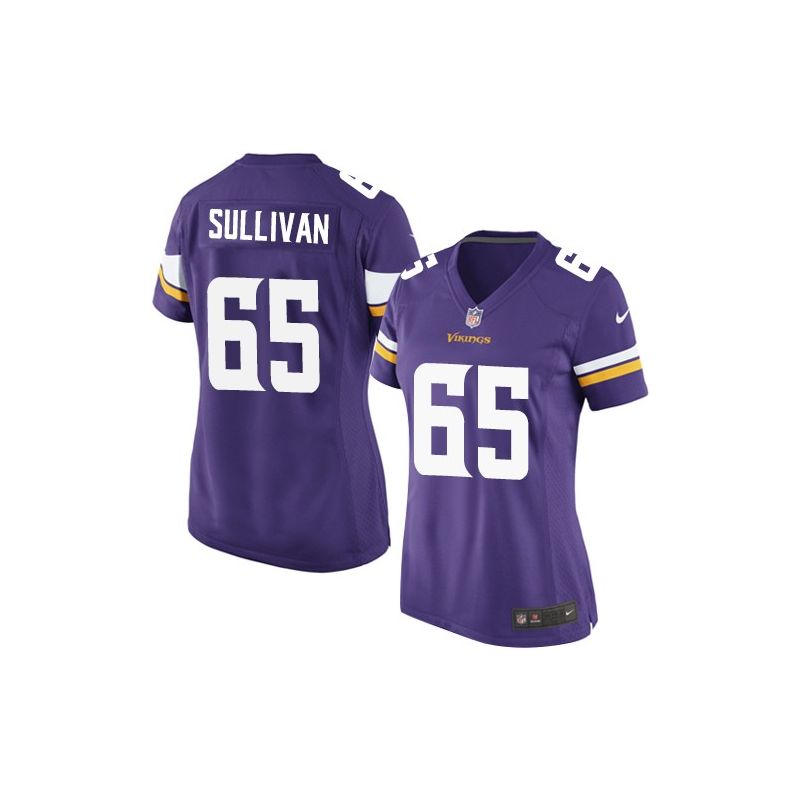 Cheap John Sullivan Vikings Women Jersey From China Purple Game #65