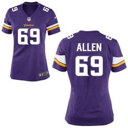 Cheap Jared Allen Vikings Women Jersey From China new-Purple Game #69