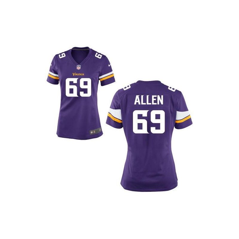 Cheap Jared Allen Vikings Women Jersey From China new-Purple Game #69