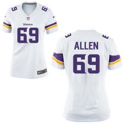 Cheap Jared Allen Vikings Women Jersey From China new-White Game #69