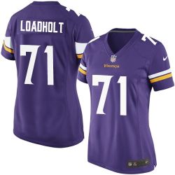 Cheap Phil Loadholt Vikings Women Jersey From China Purple Game #71