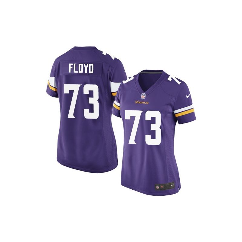 Cheap Sharrif Floyd Vikings Women Jersey From China Purple Game #73