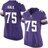 Cheap Matt Kalil Vikings Women Jersey From China Purple Game #75