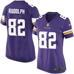 Cheap Kyle Rudolph Vikings Women Jersey From China Purple Game #82