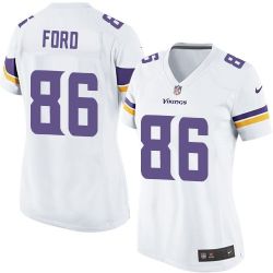 Cheap Chase Ford Vikings Women Jersey From China White Game #86