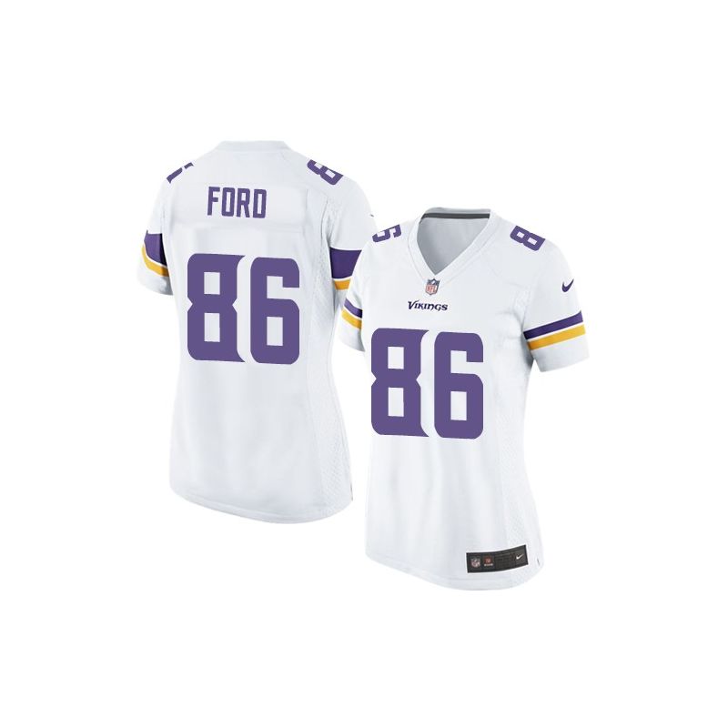 Cheap Chase Ford Vikings Women Jersey From China White Game #86