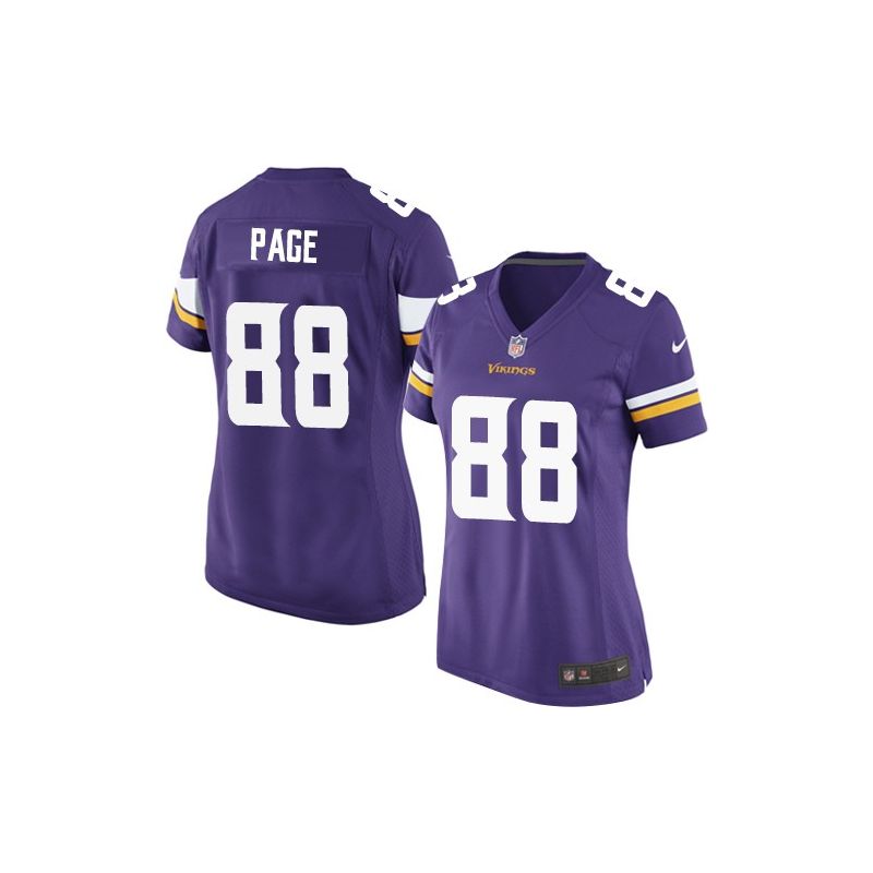 Cheap Alan Page Vikings Women Jersey From China Purple Game #88